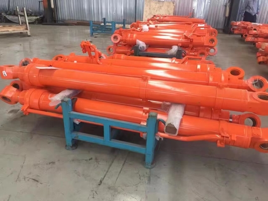 Dubbele / enkelwerkende hydraulische oliecilinder voor Hitachi graafmachine arm boom emmer