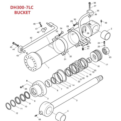 Verbeter uw bouwmaterialen winkels met Doosan DH300LC-7 Hydraulisch systeem distributeur