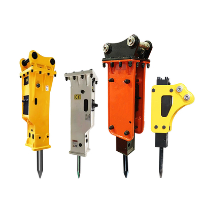 Stalen graafmachine Hydraulische rotsbrekeronderdelen voor skid steer loader Custom logo