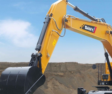 SY215 Hydraulisch systeem distributeur Bucket Pipe en Return Pipe voor graafmachine Iron Pipe Elbow Style