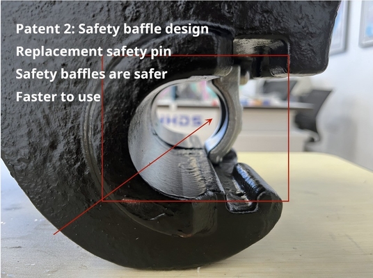 Niet-krakende gietgraafinstallaties Snelle verbindingspin Diameter 50 - 80 mm