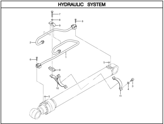 222-0126 247-0069 Onderdelen van graafmachines Hydraulische cilinderbuis voor boombuis