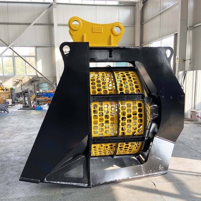 Maximale vangcapaciteit 0,52CBM Rotary Screening Bucket voor 5-40 ton graafmachine