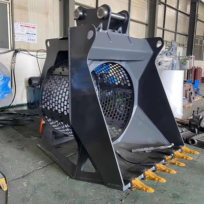 Multifunktioneel graafmachine-aanhangsel Rotary Sand Washing Screen Bucket