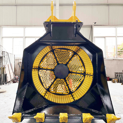 Op maat gemaakte 5 - 40 ton graafmachine-screening emmer voor zand met draaiende functie